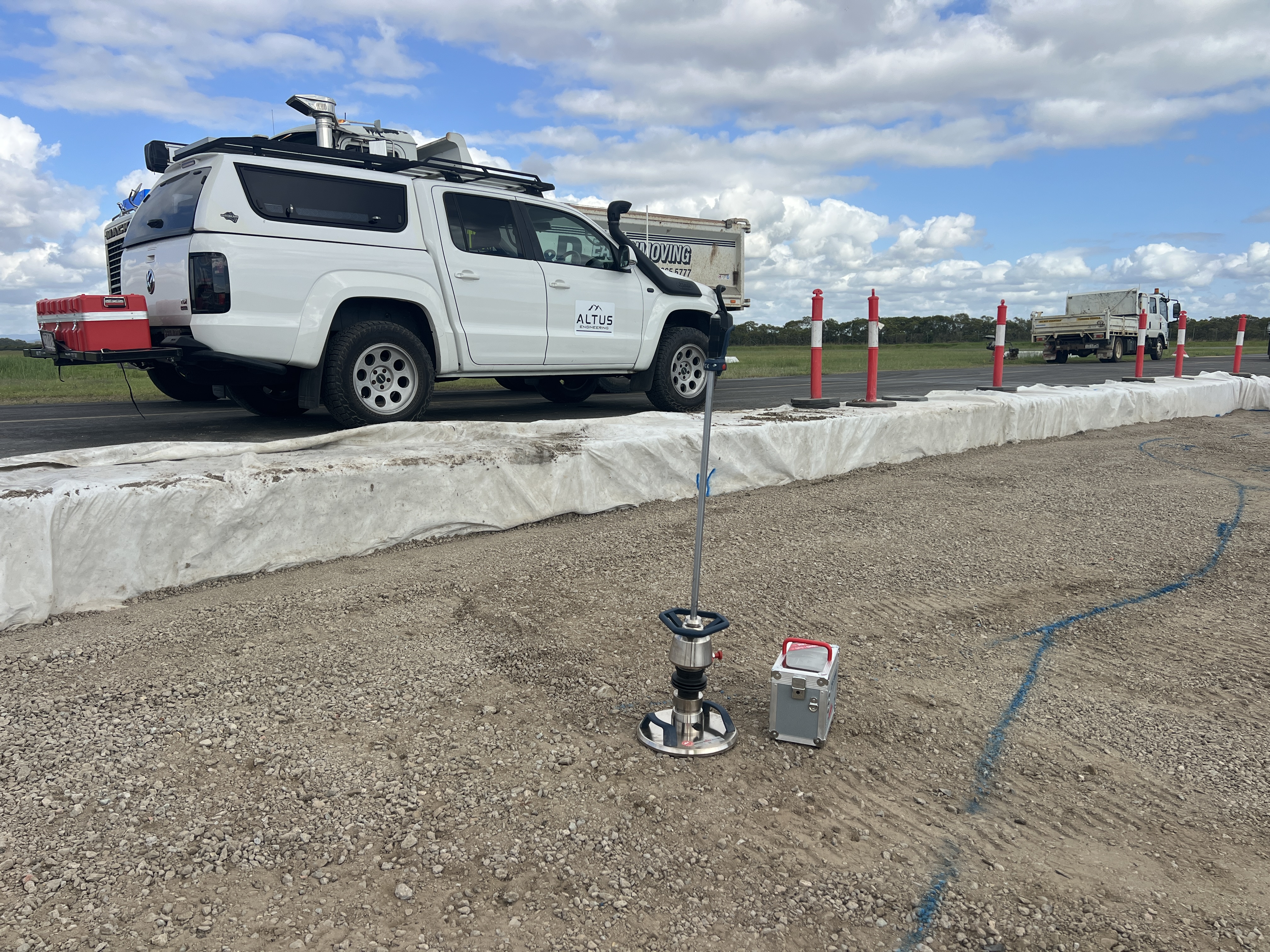 Road reconstruction works with construction QA and RPEQ certification